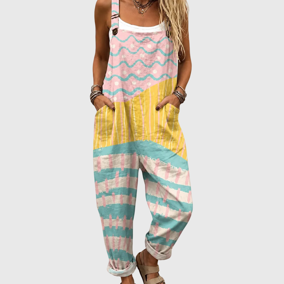 Peto multicolor en tonos pastel — Imagen 1