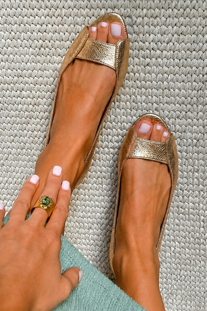 Sandalias Doradas Comfort Chic — Imagen 2